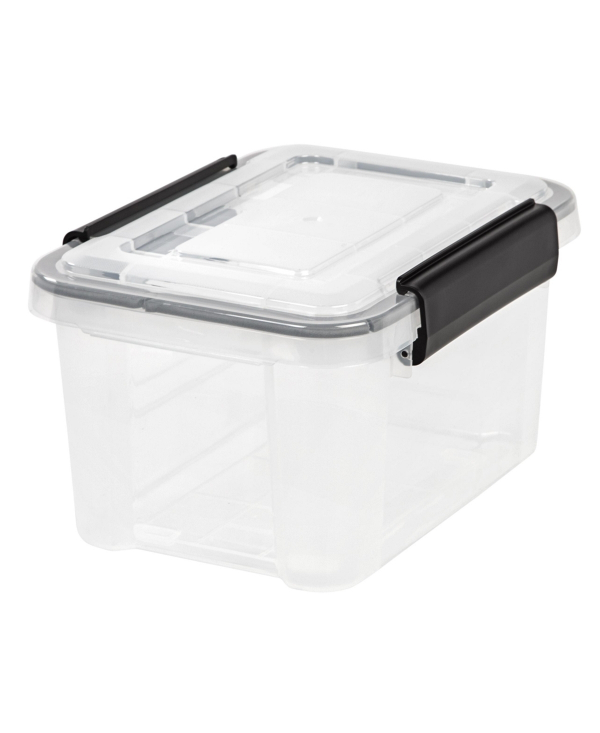Usa 6 Qt. Plastic Storage Bins with Sealed Lids, Clear Gasket Box, Airtight Containers - White