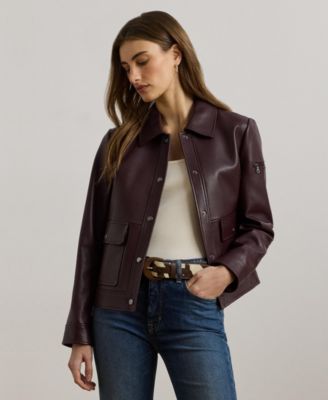 Lauren Ralph Lauren - Women's Buttoned Leather Jacket