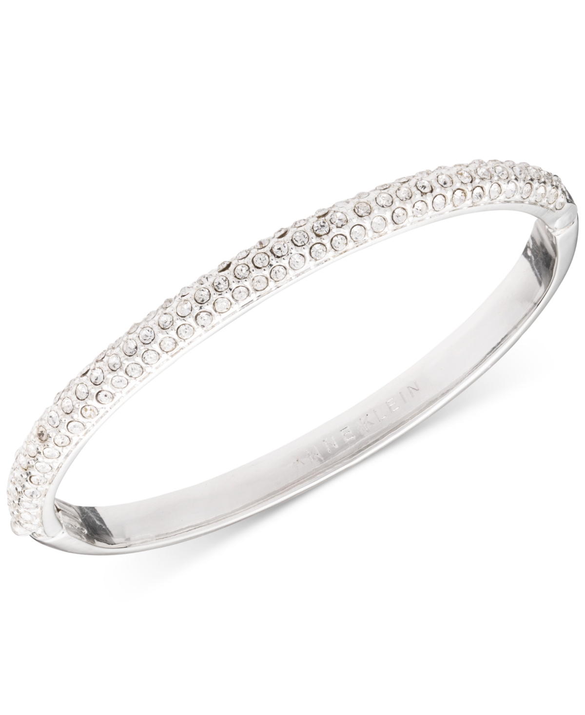 Crystal Pave Bangle Bracelet, Created for Macy's - Silver