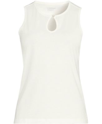 Plus Size Supima Keyhole Tank