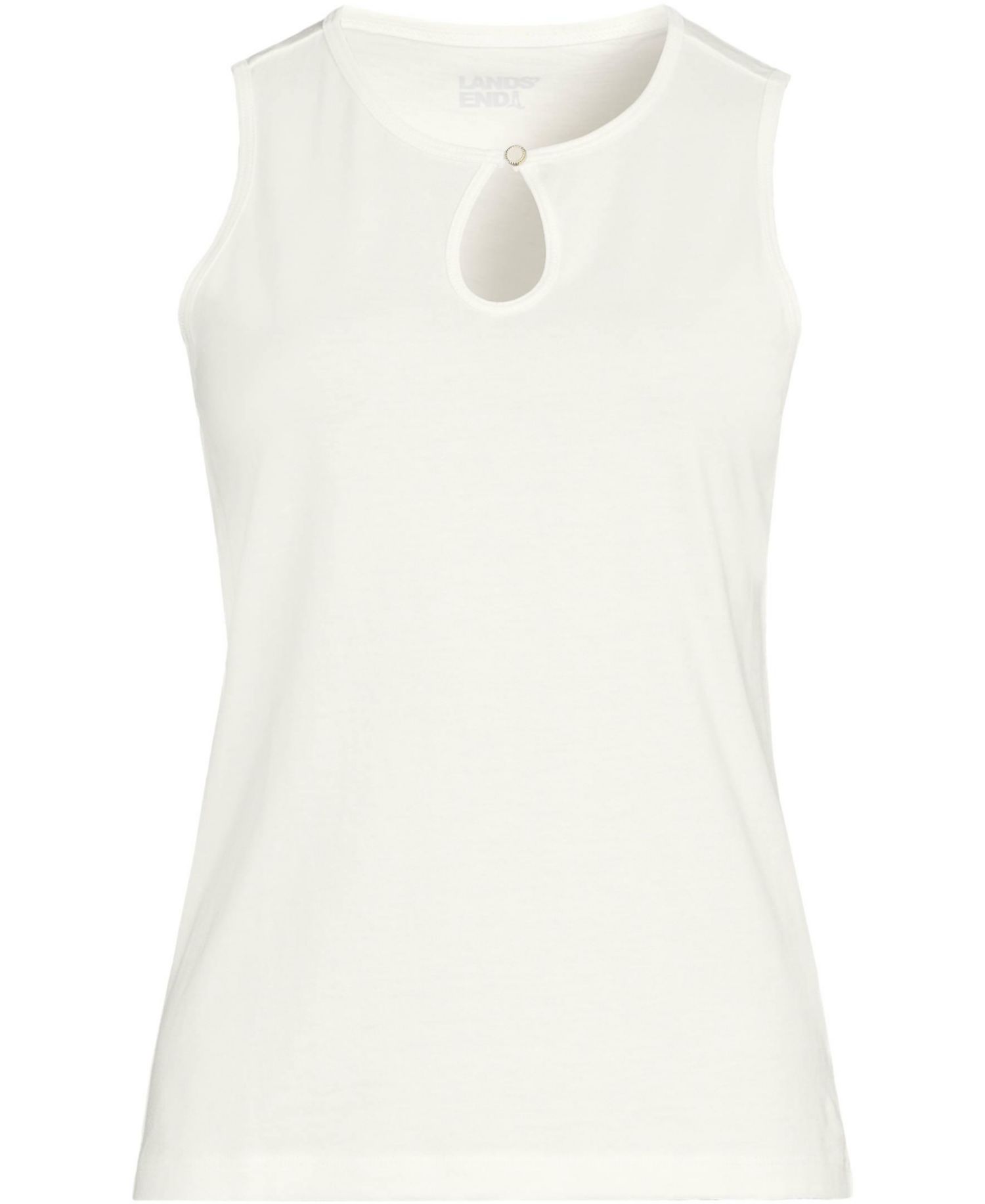 Plus Size Supima Keyhole Tank