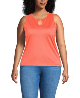 Plus Size Supima Keyhole Tank