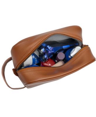 The Hey Handsome Pebble Grain Genuine Leather Toiletry Dopp Kit