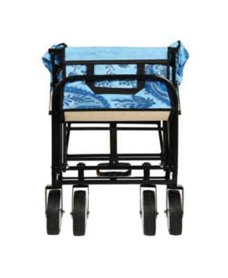 Collapsible Wagon Cart - 225lb Capacity, Beach/Utility