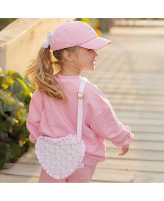 Girls Heart Purse in Quilted Floral