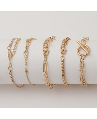 Gold-Plated Everyday Hand Bracelet Sets
