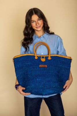 Nourishment Handmade Sisal Straw Basket Tote Bag