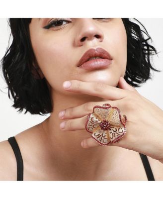 Stone Setting Flower Ring