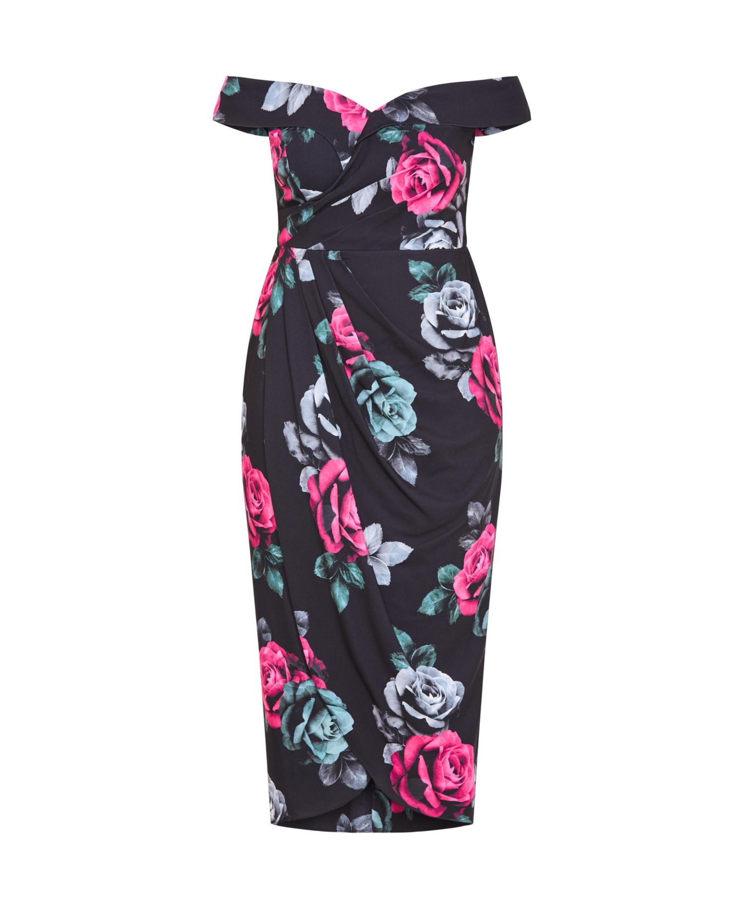 Women's Claire Print Off Shoulder Dress