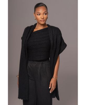 Women's Soft Life Cable Knit Sweater Top