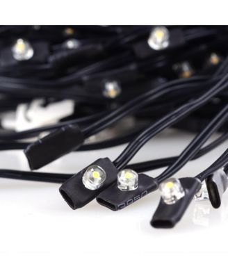 30 LED Solar String Light Cool White Fit for 6-Rib 8ft 9ft Outdoor Patio Wooden Umbrella