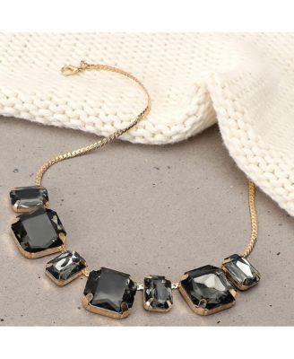 -Plated Stone Jewellery Set