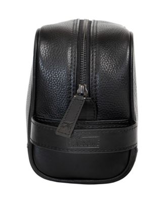 The Hey Handsome Pebble Grain Genuine Leather Toiletry Dopp Kit