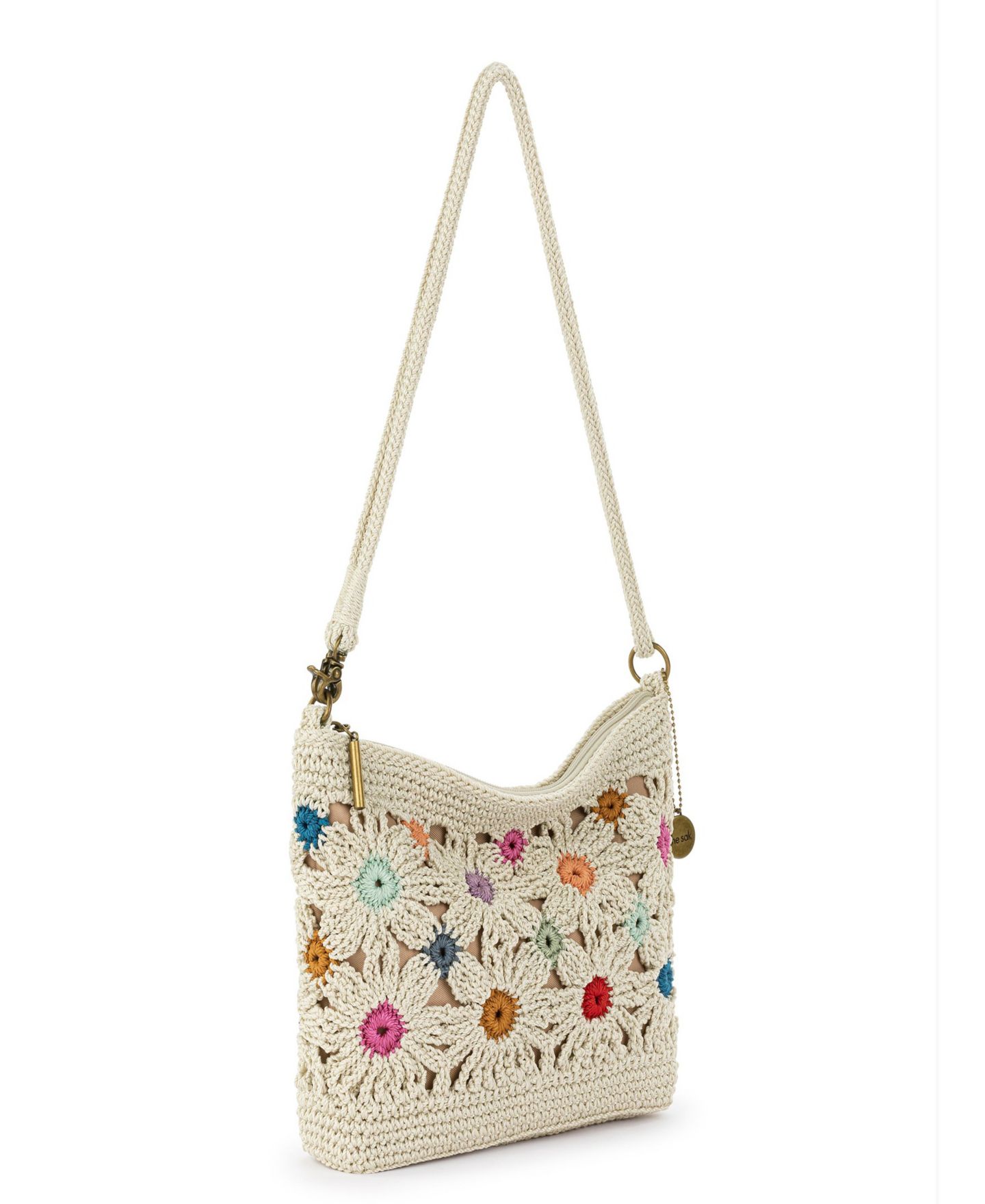 Женская сумка The Sak Lumi Crochet Convertible Crossbody, цвет: Натуральный разноцветный — фото 3