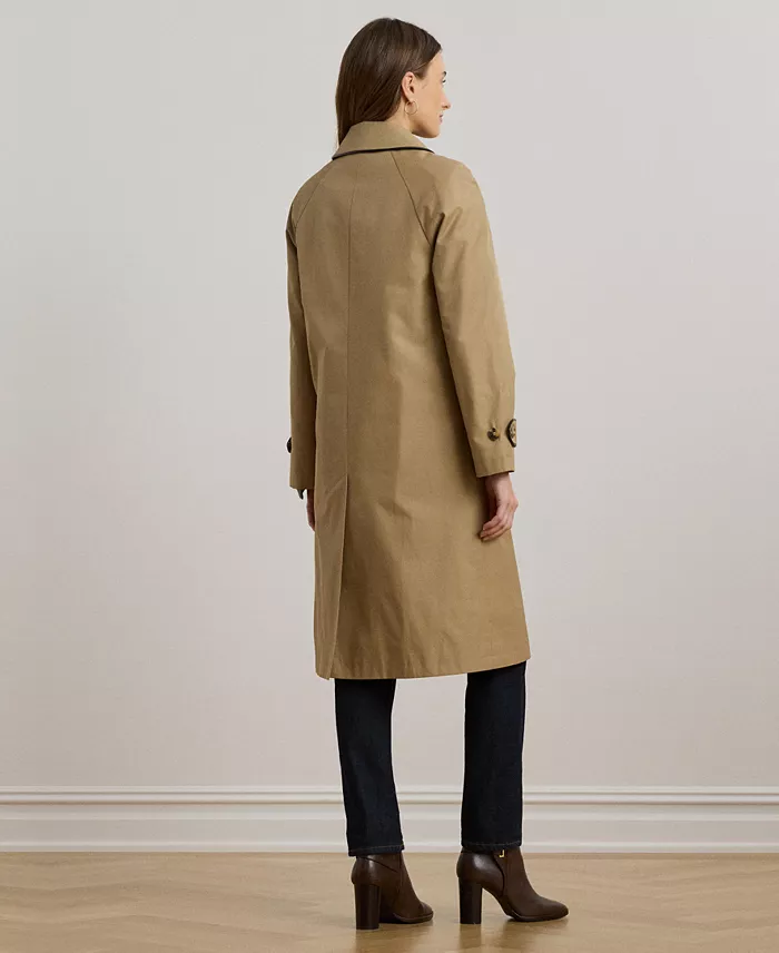Women's Buttoned Maxi Trench Coat - thumbnail 7