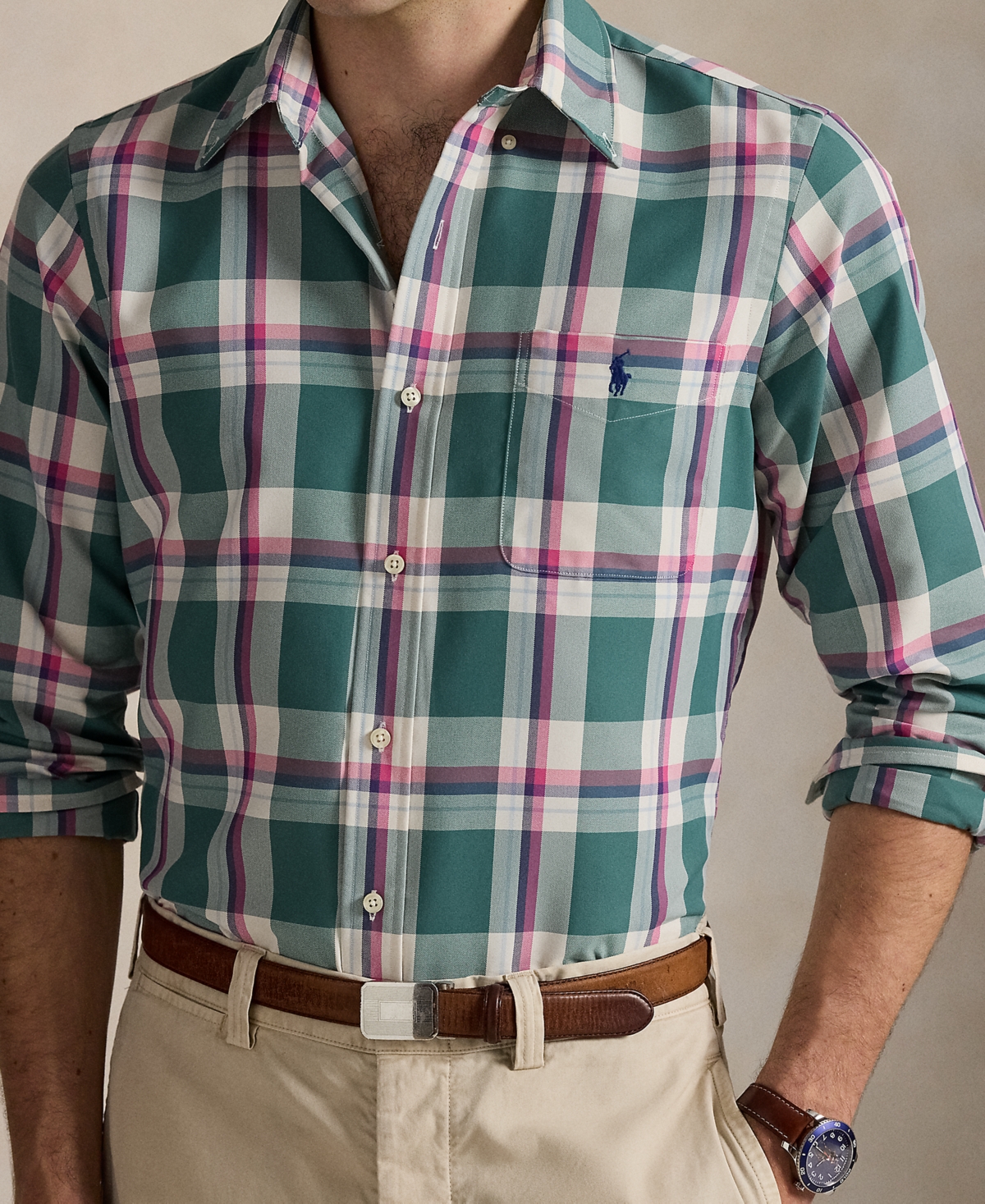 Polo Ralph Lauren Men's Classic-fit Performance Oxford Shirt In Multi