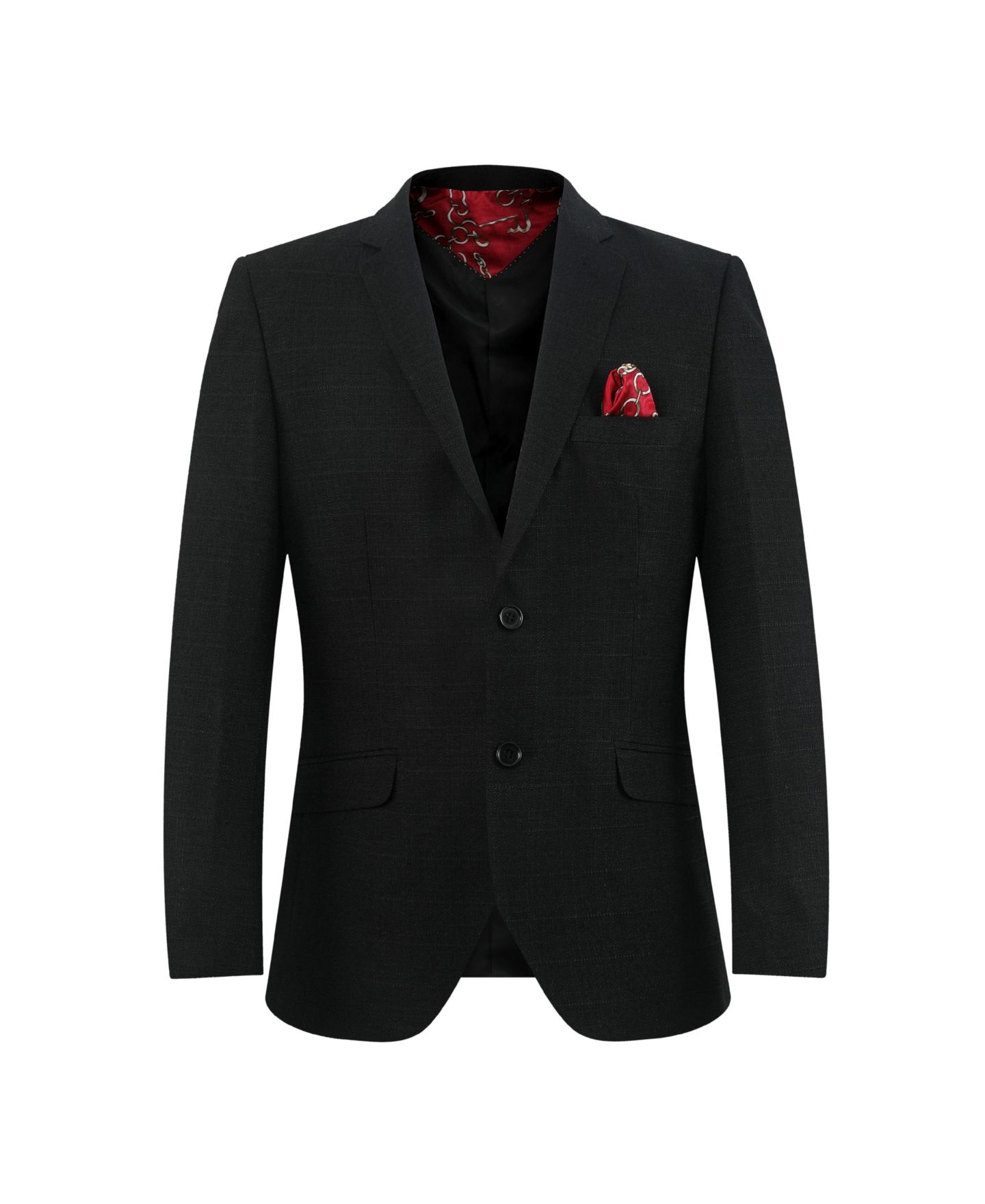 Куртка Elie Balleh Black Slim Fit Melange Jacket для мальчиков, цвет: Чёрный — фото 1