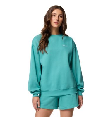 Columbia Womens Aldermore Crewneck Long Sleeve Sweatshirt Xs 3x In White
