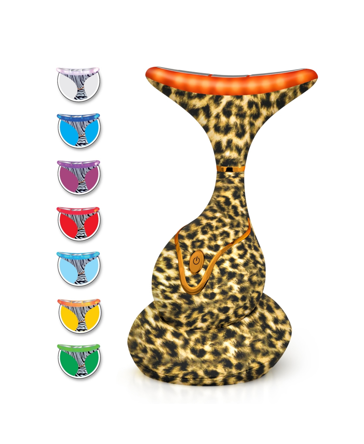 7 Color Led Neck & Face Massager Deluxe (Cheetah)