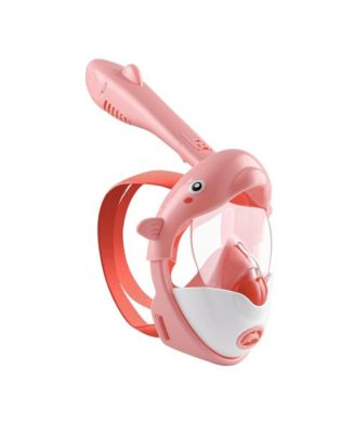 DOLPHIN BLUE - Kids Snorkel Mask | Playful Shark Design, Comfortable Silicone Seal, Easy Breathing