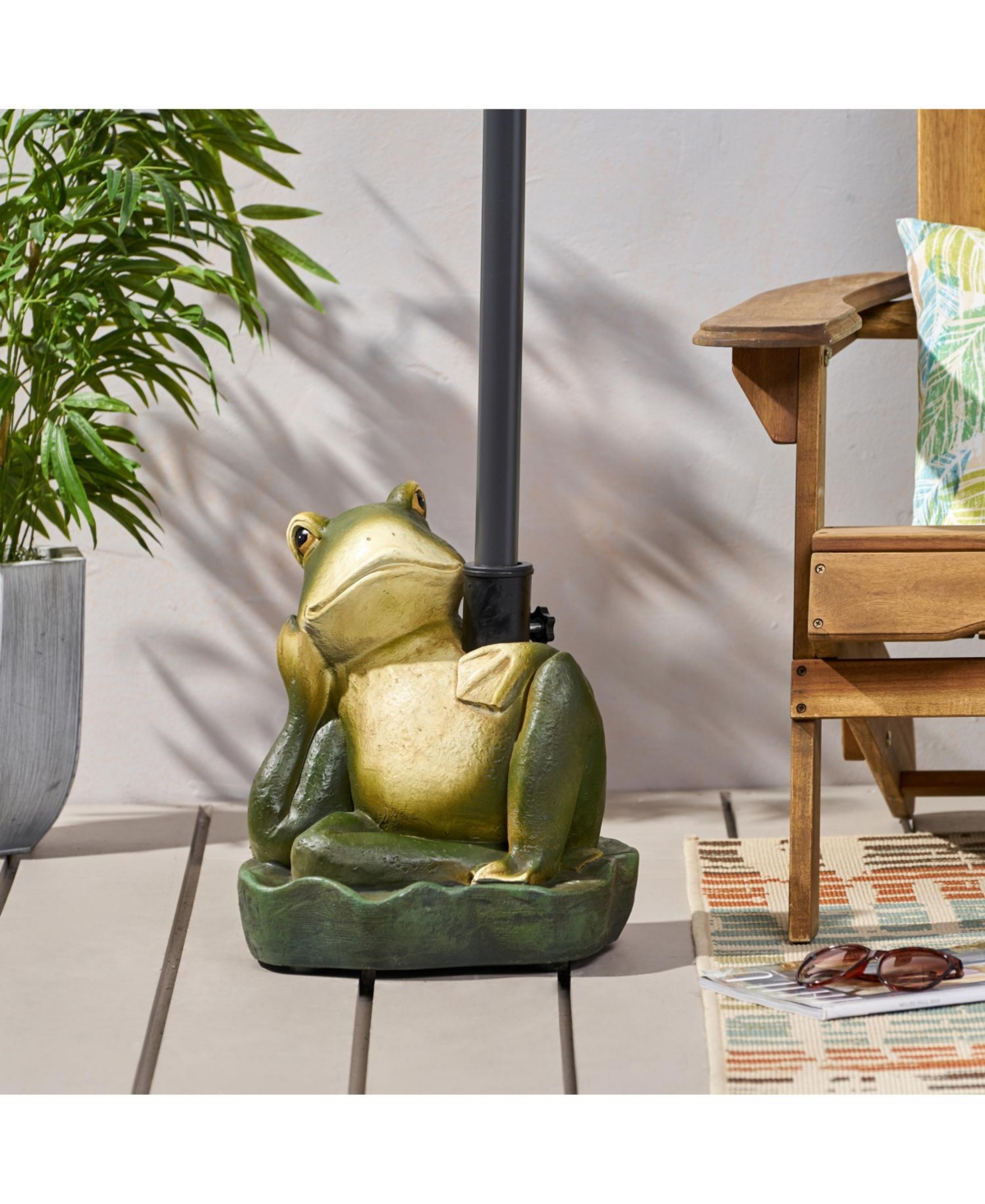 Frog Prince Umbrella Base - Green