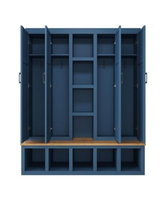 Farmhouse Hall Tree with Bench & Storage