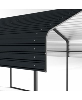 Heavy-Duty Metal Carport - 10x15 FT - Outdoor Garage Shelter