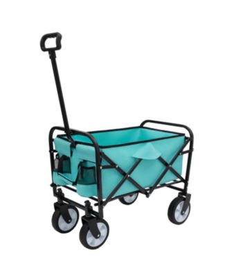 Collapsible Utility Wagon Cart - 225lb Capacity - Blue