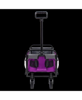 Collapsible Wagon Cart with Strapping System - Purple