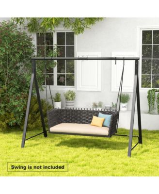 Patio Metal Swing Stand with A-Shaped Structure