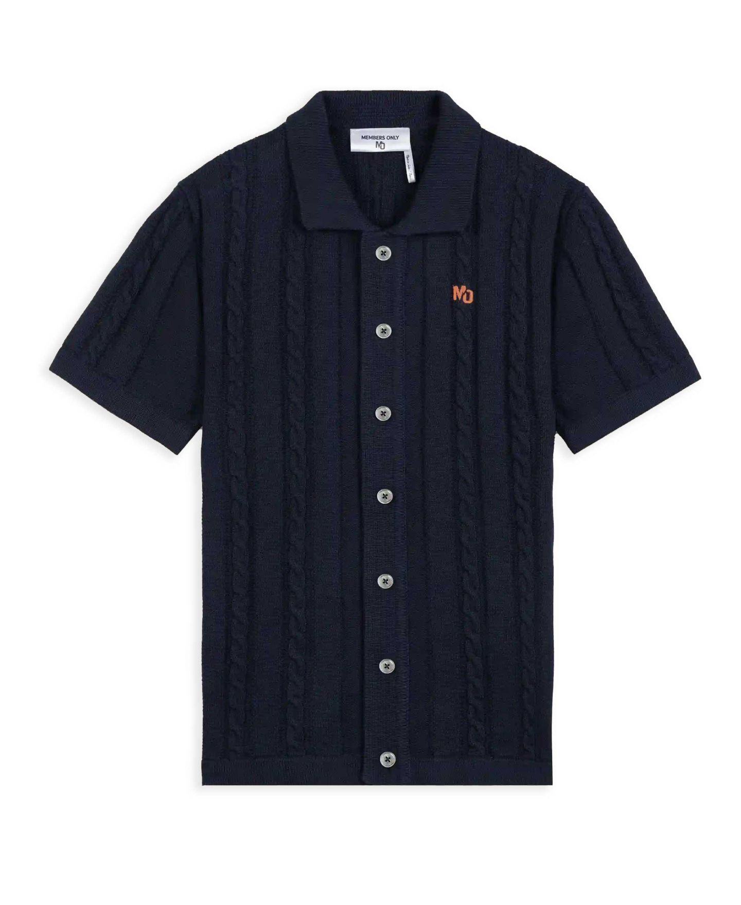 Мужской свитер Members Only JC Polo Cable Knit, цвет: Тёмно-синий — фото 6