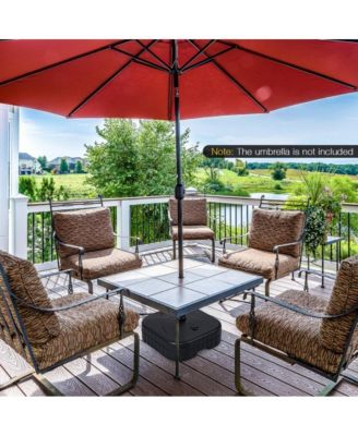 Patio Fillable Umbrella Base Fit 1.5 Inch Umbrella Poles for Yard Poolside