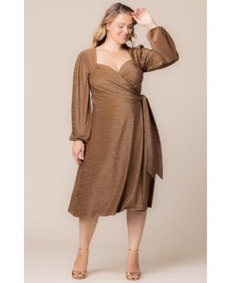 Plus Size Socialite Sweetheart Wrap Dress