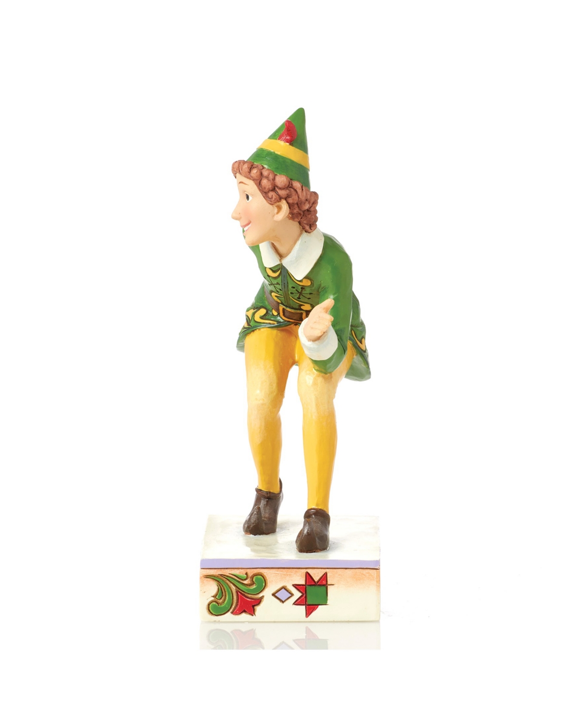 Jim Shore Buddy Elf In Crouching Pose Figurine In Multi