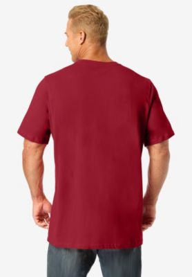 Men's by KingSize Big & Tall Heavyweight Longer-Length Crewneck T-Shirt