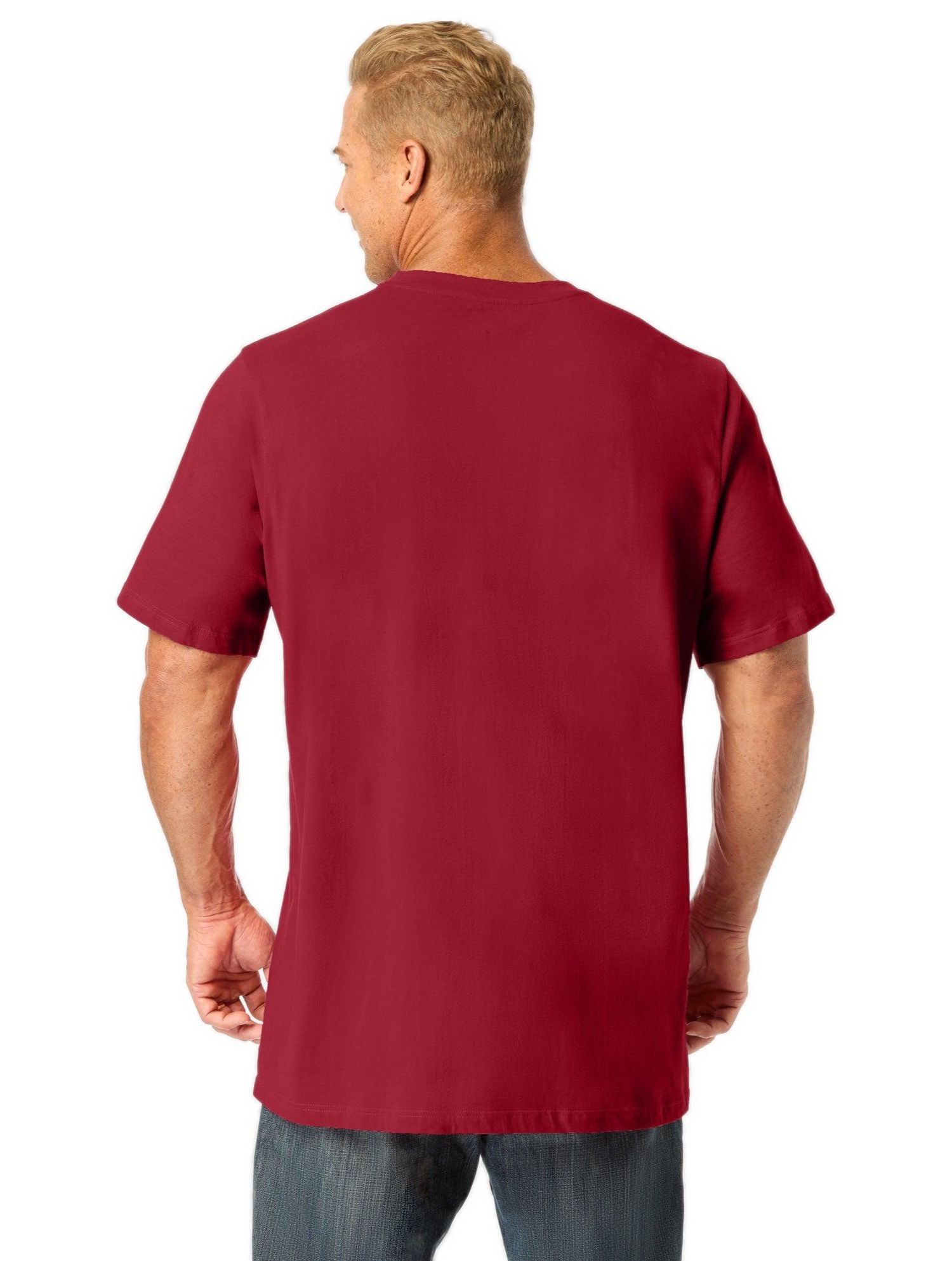 Men's by KingSize Heavyweight Longer-Length Crewneck T-Shirt