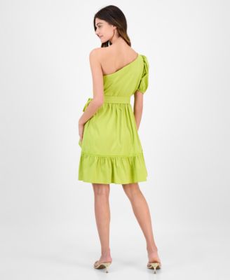 Women's Asymmetric One-Shoulder Fit & Flare Dress