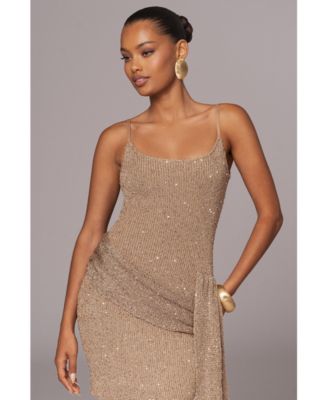 Women's Golden Dusk Sequin Dress