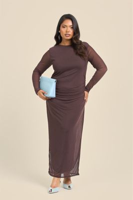 Women's Elegant Mesh Maxi Dress