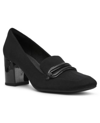 Women's Toni Stretch Block Heel Tailored Pumps