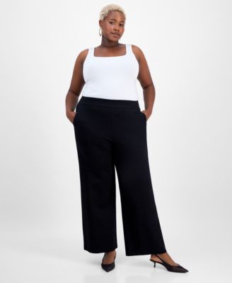 I.N.C. International Concepts - Plus Size High-Rise Pull-On Pants