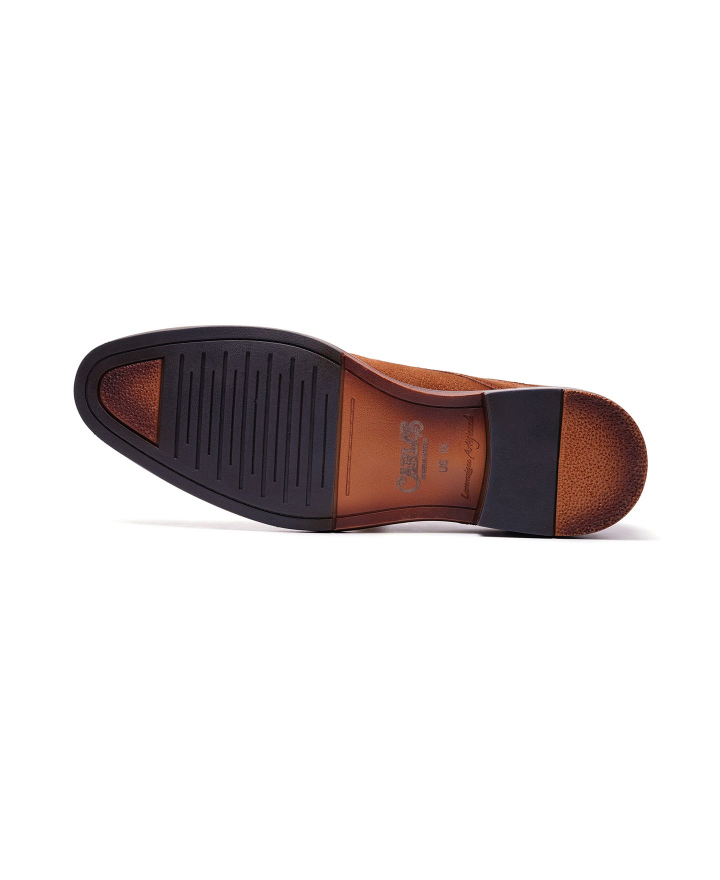 Обувь Carlos by Carlos Santana Men's London Derby Lace-Up, цвет: Рыжевато-коричневый замшевый — фото 5