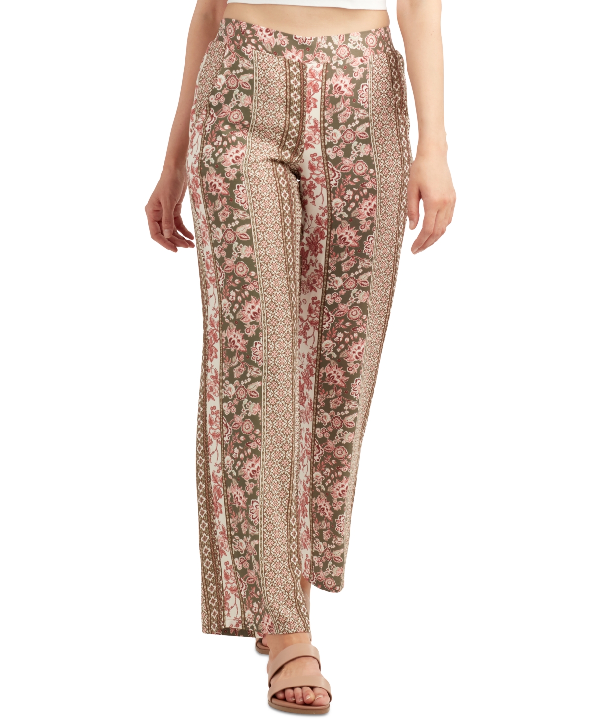 Juniors' Printed Pull-On Pants - Pat P