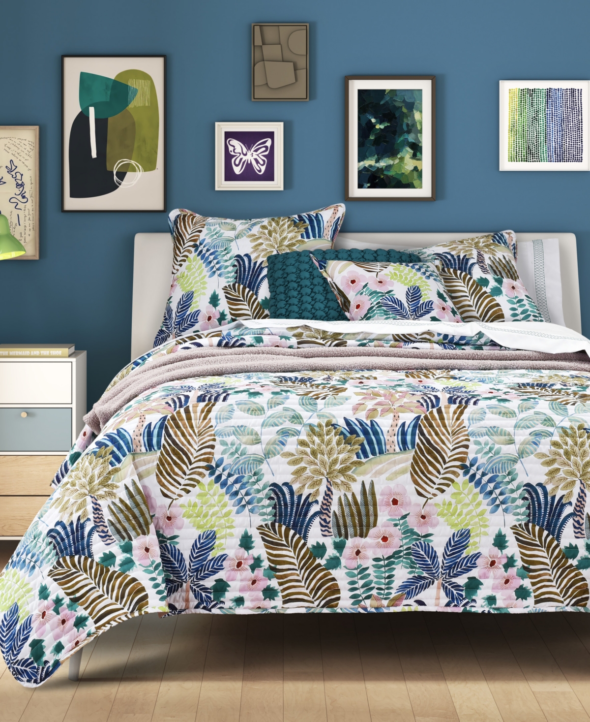 J By J Queen Bold Rainforest 3-pc. Quilt Set, King/california King