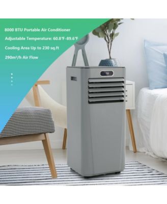 8000 BTU(Ashrae) 3-in-1 Portable Air Conditioner with Remote Control