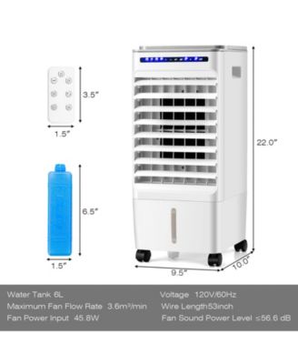 3-in-1 Evaporative Portable Air Cooler with 3 Modes include Remote Control