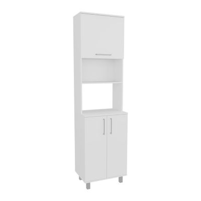 Maeser Kitchen Pantry, 3 Doors, 4 Legs, 5 Shelves