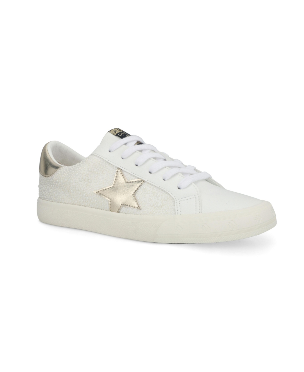 Grande - White Gold Pearls Pop Women's's Sneaker by Vintage Havana - White