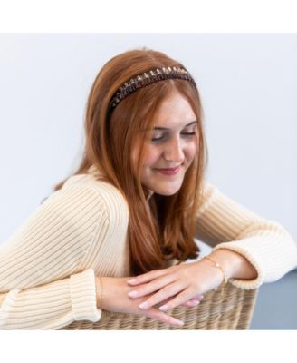Thin Wavy Headband Set - Brown Shades