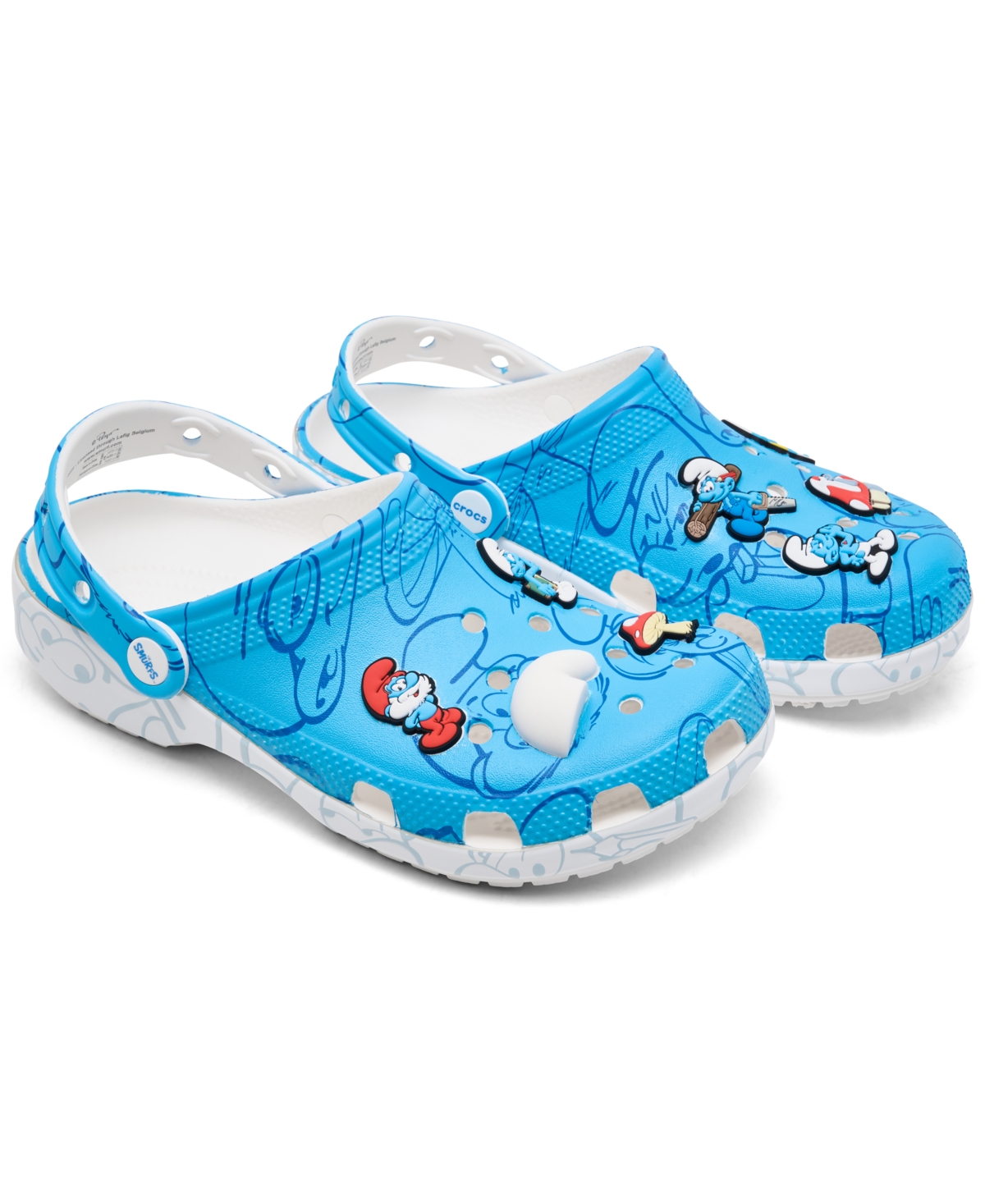 Crocs X Smurfs Big Kids' Classic Clogs From Finish Line